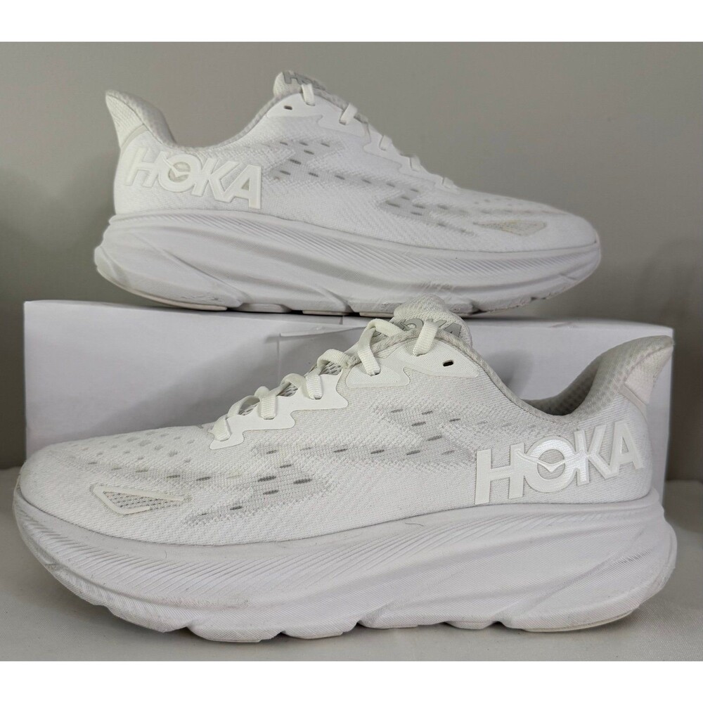 Hoka Clifton 9 White Men’s Size 11.5D NO INSOLE